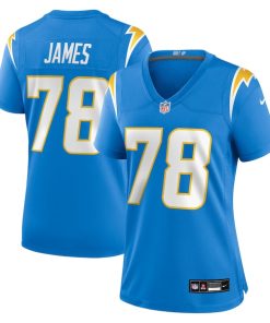 Alternative view of Andre James Los Angeles Chargers Nike Women's Team Game Jersey -  Powder Blue