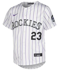 Alternative view of Kris Bryant Colorado Rockies Nike Youth Home Limited Player Jersey - White