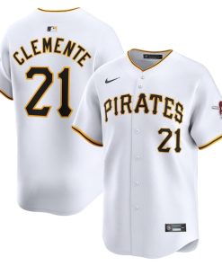 Roberto Clemente Pittsburgh Pirates Nike Home Limited Player Jersey - White