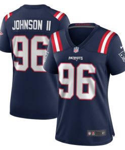 Eric Johnson II New England Patriots Nike Women's  Game Jersey -  Navy
