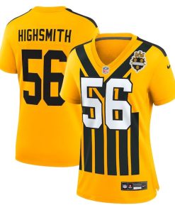 Alternative view of Alex Highsmith Pittsburgh Steelers Nike Women's Alternate Game Jersey -  Gold/Black