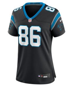 Alternative view of Mike Strachan Carolina Panthers Nike Women's  Game Jersey -  Black