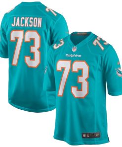 Austin Jackson Miami Dolphins Nike Player Game Jersey - Aqua
