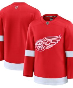 Alternative view of Detroit Red Wings  Home Premium Jersey - Red/White