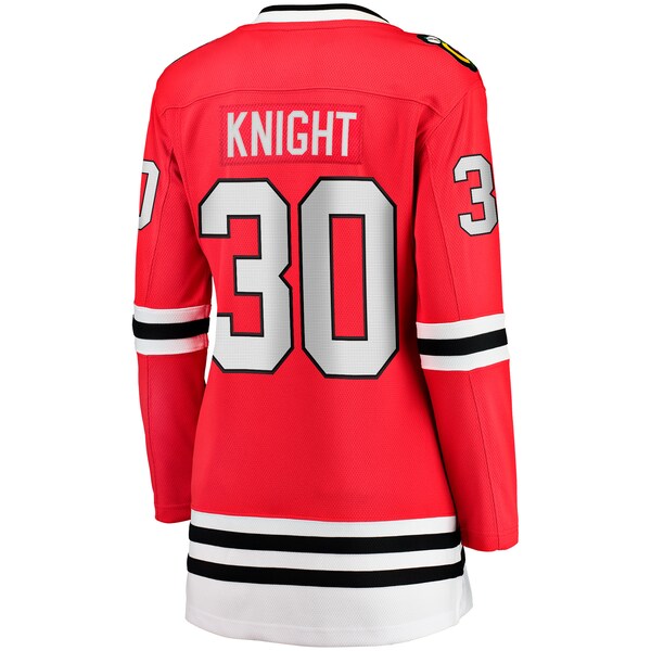 Spencer Knight Chicago Blackhawks Women's Home Breakaway Player Jersey - Red - Image 3