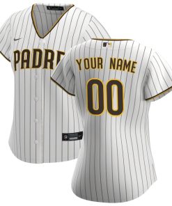 San Diego Padres Nike Women's Home Replica Custom Jersey - White