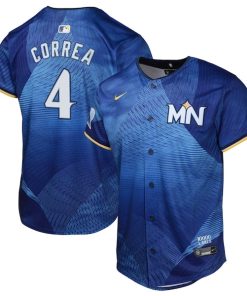 Carlos Correa Minnesota Twins Nike Youth 2024 City Connect Limited Jersey - Royal