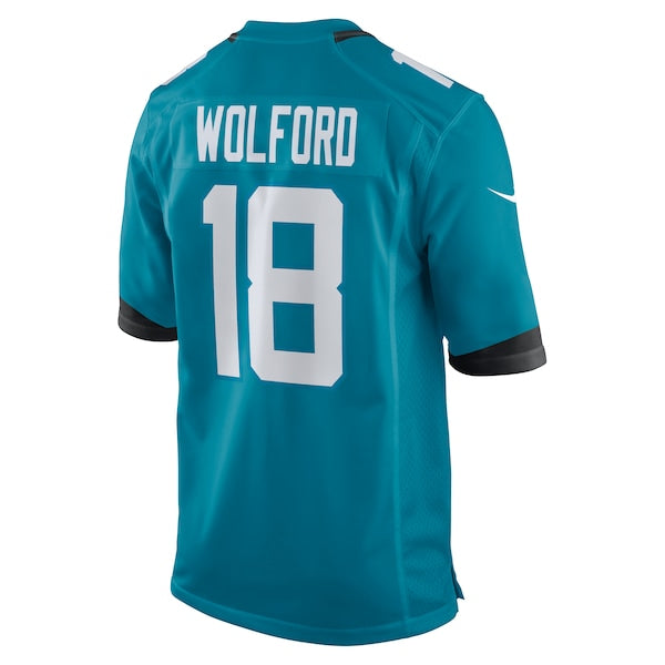 John Wolford Jacksonville Jaguars Nike Team Game Jersey - Teal - Image 3