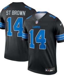 Alternative view of Amon-Ra St. Brown Detroit Lions Nike Legend Jersey - Black
