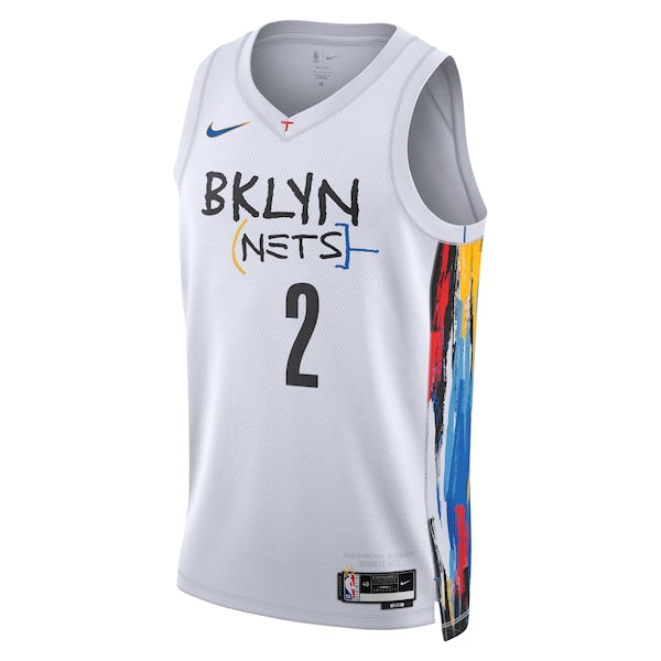 Cameron Johnson Brooklyn Nets Nike City Edition Swingman Jersey - White - Image 2