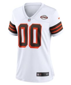 Alternative view of Cleveland Browns Nike Women's 1946 Collection Alternate Custom Jersey - White