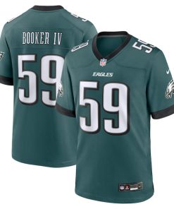 Thomas Booker IV Philadelphia Eagles Nike Team Game Jersey - Midnight Green