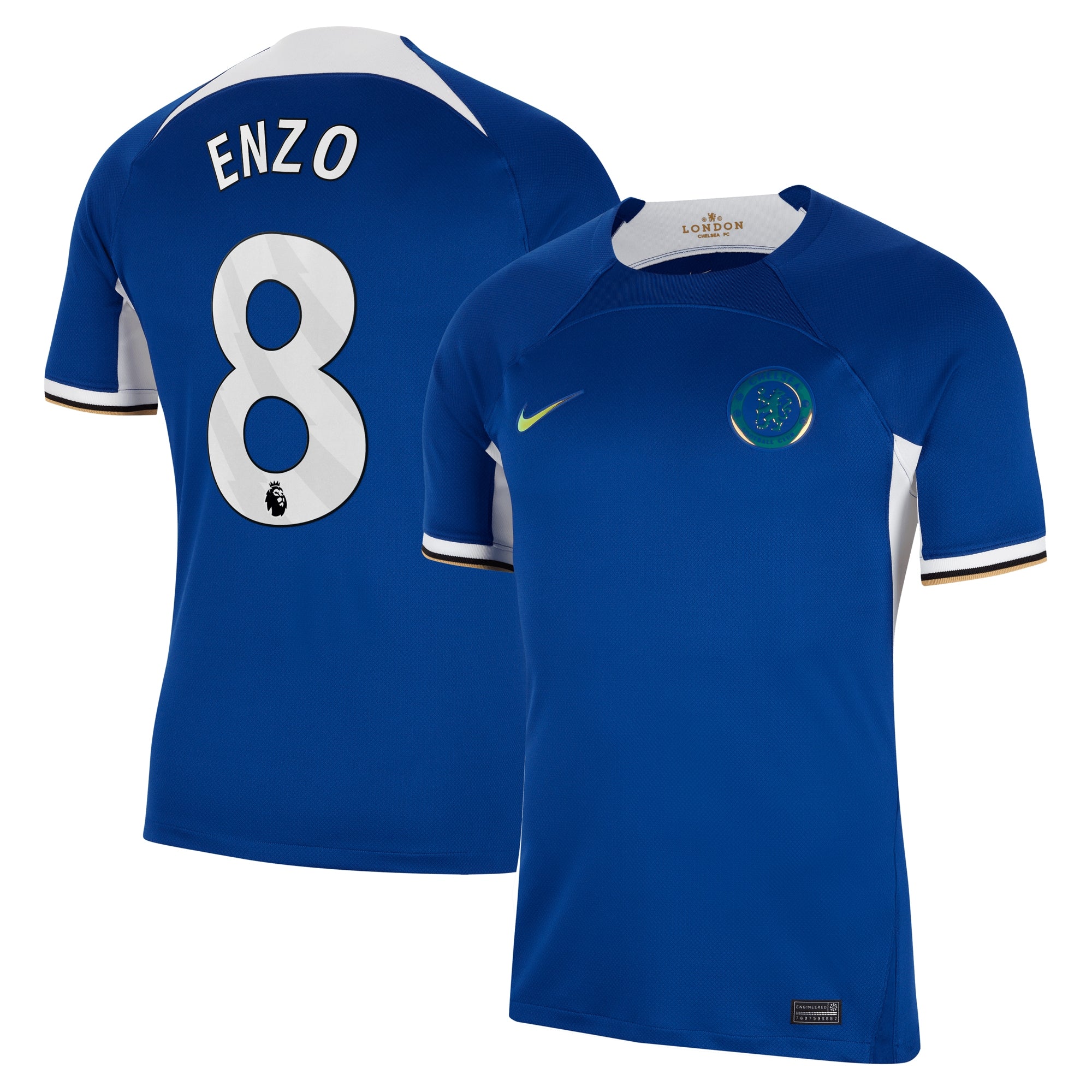 Enzo Fern¨¢ndez Chelsea Nike 2023/24 Third Stadium Replica Player Jersey - Mint/Blue/Navy - Image 7