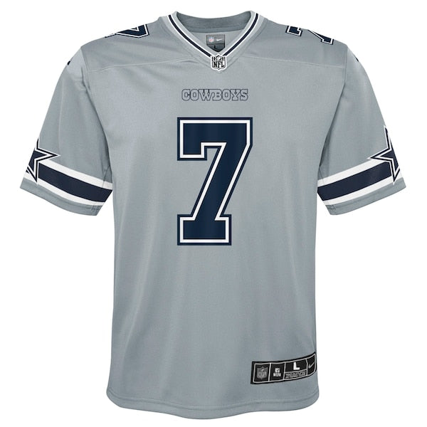 Trevon Diggs Dallas Cowboys Nike Youth Inverted Game Jersey - Silver - Image 2
