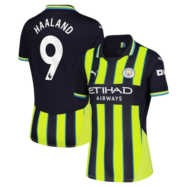 Erling Haaland Manchester City Puma Women's 2024/25 Away Replica Player Jersey - Navy - Image 2