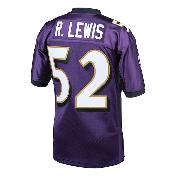 Ray Lewis Baltimore Ravens 2000 Authentic Throwback Retired Player Jersey - Purple - Image 3