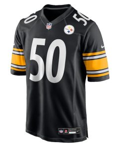 Alternative view of Malik Harrison Pittsburgh Steelers Nike Team Game Jersey -  Black