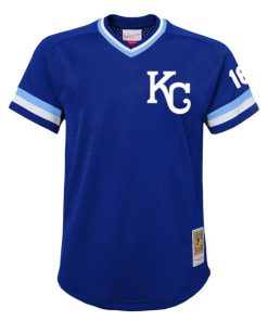Alternative view of Bo Jackson Kansas City Royals Youth Cooperstown Collection?Mesh Batting Practice Jersey - Royal