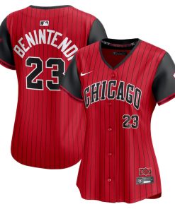 Andrew Benintendi Chicago White Sox Nike Women's 2025 City Connect Limited Player Jersey - Red/Black