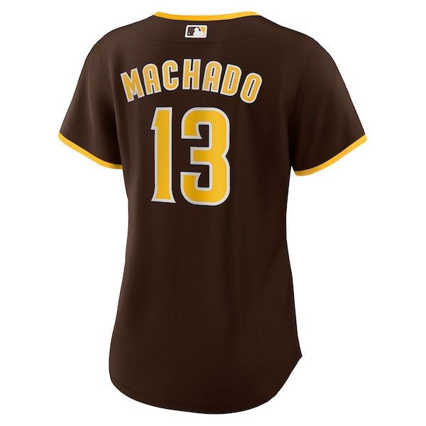 Manny Machado San Diego Padres Nike Women's Road Replica Player Jersey - Brown - Image 3