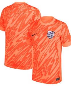 England National Team Nike 2024 Goalkeeper Replica Stadium Jersey - Orange