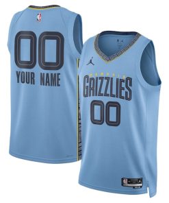 Memphis Grizzlies Jordan Brand Unisex 2022/23 Swingman Custom Jersey - Statement Edition - Blue