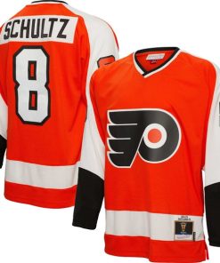 Alternative view of Dave Schultz Philadelphia Flyers  1974/75 Blue Line Player Jersey - Orange
