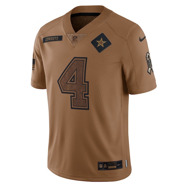 Dak Prescott Dallas Cowboys Nike 2023 Salute To Service Limited Jersey - Brown - Image 2