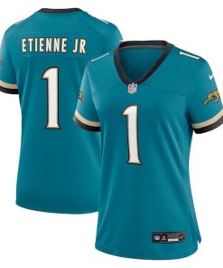 Travis Etienne Jr Jacksonville Jaguars Nike Women's Prowler Throwback Game Jersey - Teal