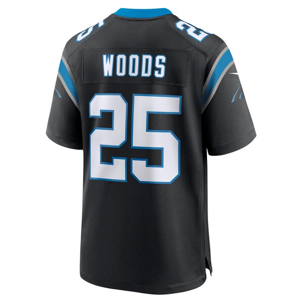 Xavier Woods Carolina Panthers Nike Team Game Jersey - Black - Image 3
