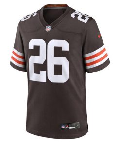 Alternative view of Myles Harden Cleveland Browns Nike Team Game Jersey -  Brown