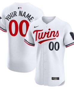 Minnesota Twins Nike Home Elite Custom Jersey - White