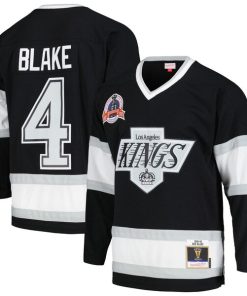 Alternative view of Rob Blake Los Angeles Kings  1992/93 Blue Line Player Jersey - Black