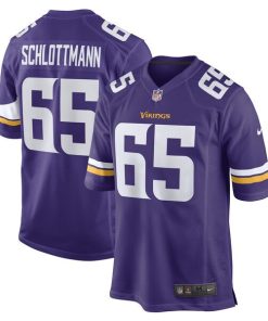 Austin Schlottmann Minnesota Vikings Nike Game Player Jersey - Purple