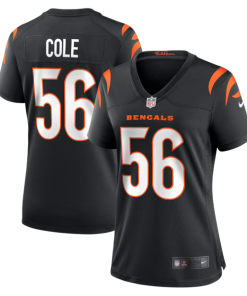 Myles Cole Cincinnati Bengals Nike Women's Team Game Jersey -  Black