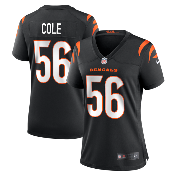 Myles Cole Cincinnati Bengals Nike Women's Team Game Jersey - Black