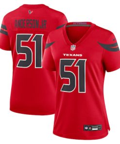 Will Anderson Jr. Houston Texans Nike Women's Alternate Game Jersey - Red