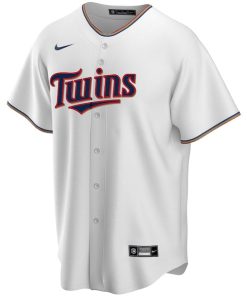 Alternative view of Minnesota Twins Nike Youth Home Replica Custom Jersey - White