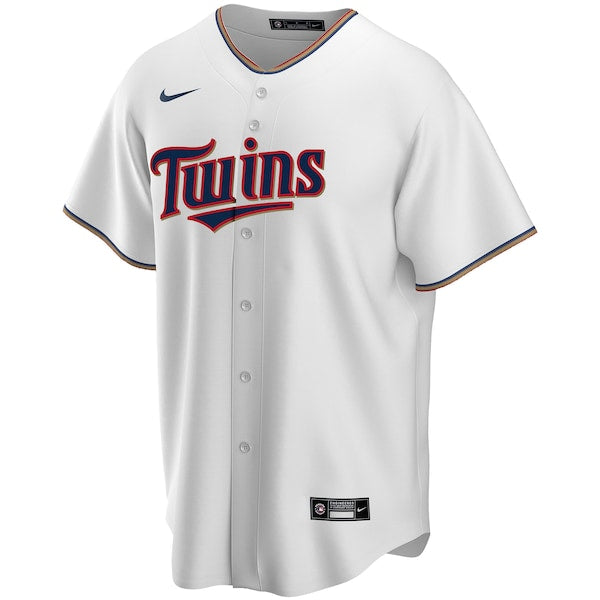 Minnesota Twins Nike Youth Home Replica Custom Jersey - White - Image 2