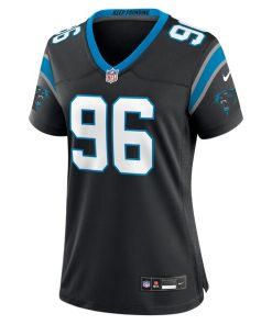 Alternative view of Jaden Crumedy Carolina Panthers Nike Women's  Game Jersey -  Black