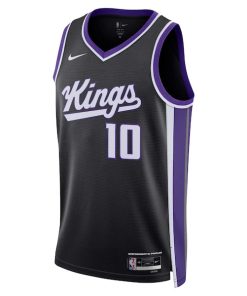 Alternative view of Domantas Sabonis Sacramento Kings Nike Unisex Swingman Jersey - Icon Edition - Black