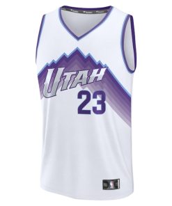 Alternative view of Lauri Markkanen Utah Jazz  Youth Fast Break Replica Jersey - Association Edition - White
