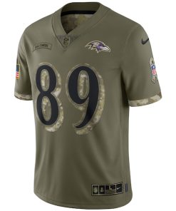 Alternative view of Mark Andrews Baltimore Ravens Nike 2022 Salute To Service Limited Jersey - Olive