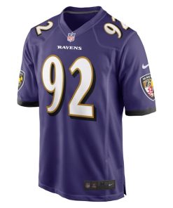 Alternative view of Justin Madubuike Baltimore Ravens Nike Game Player Jersey - Purple