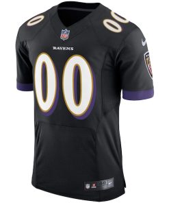 Alternative view of Baltimore Ravens Nike Speed Machine Elite Custom Jersey - Black