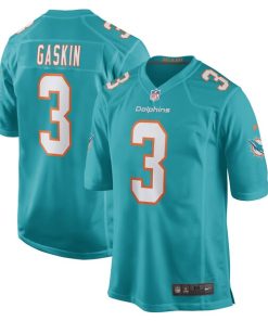 Myles Gaskin Miami Dolphins Nike Game Player Jersey - Aqua