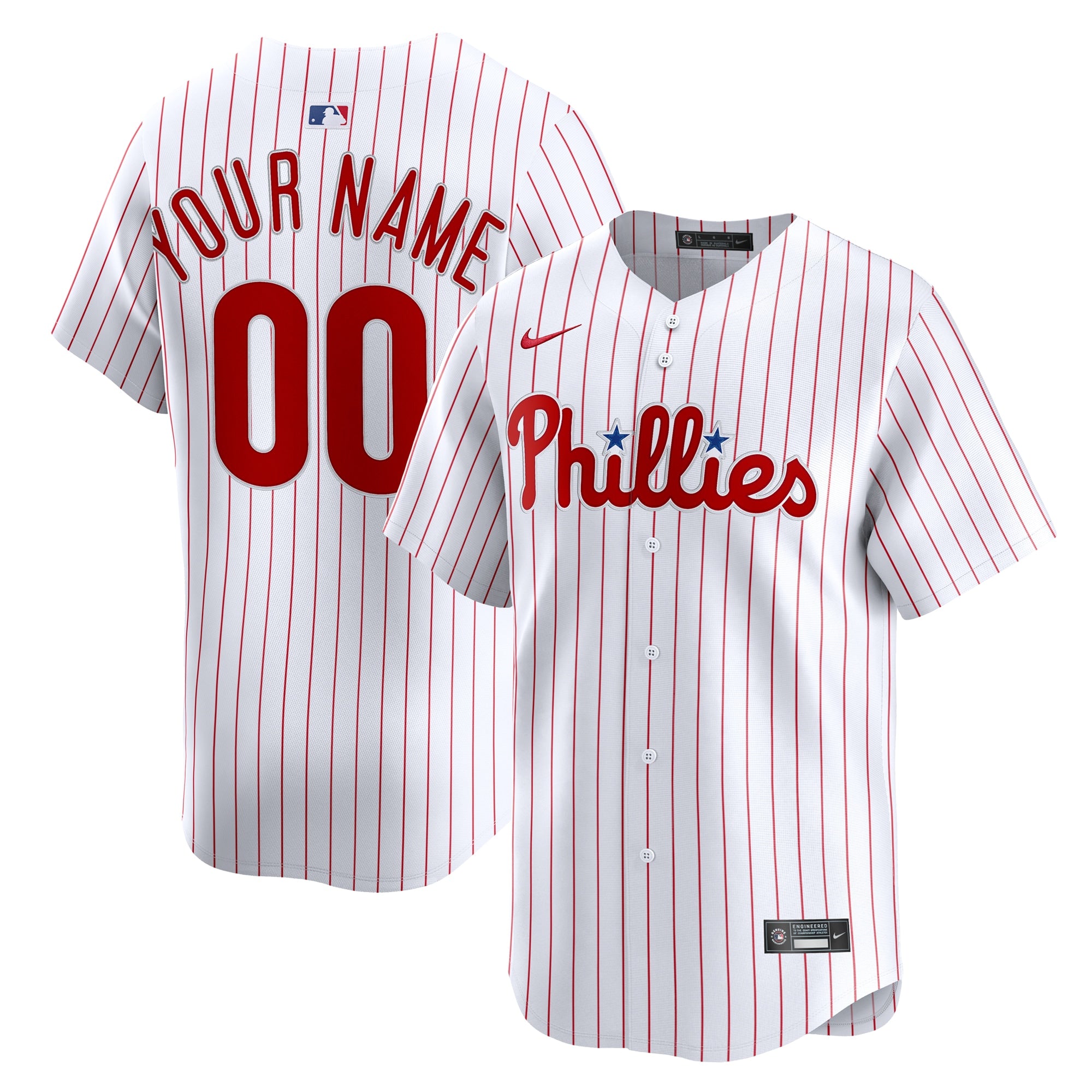Philadelphia Phillies Nike Alternate Limited Custom Jersey - Light Blue/White - Image 11