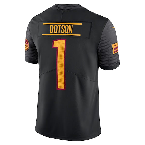 Jahan Dotson Washington Commanders Nike Alternate Vapor Untouchable Limited Jersey - Black/Burgundy - Image 4