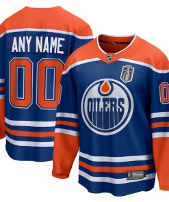 Edmonton Oilers  2025 Stanley Cup Final Home Breakaway Custom Jersey - Royal