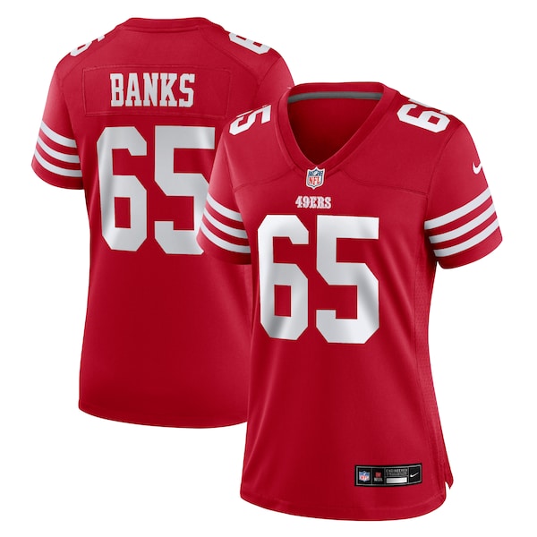 Aaron Banks San Francisco 49ers Nike Women's Game Jersey - Scarlet - Image 2